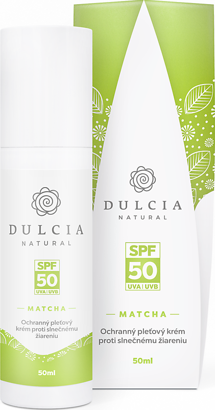 Dulce Ochranný pleťový krém s Matcha SPF50