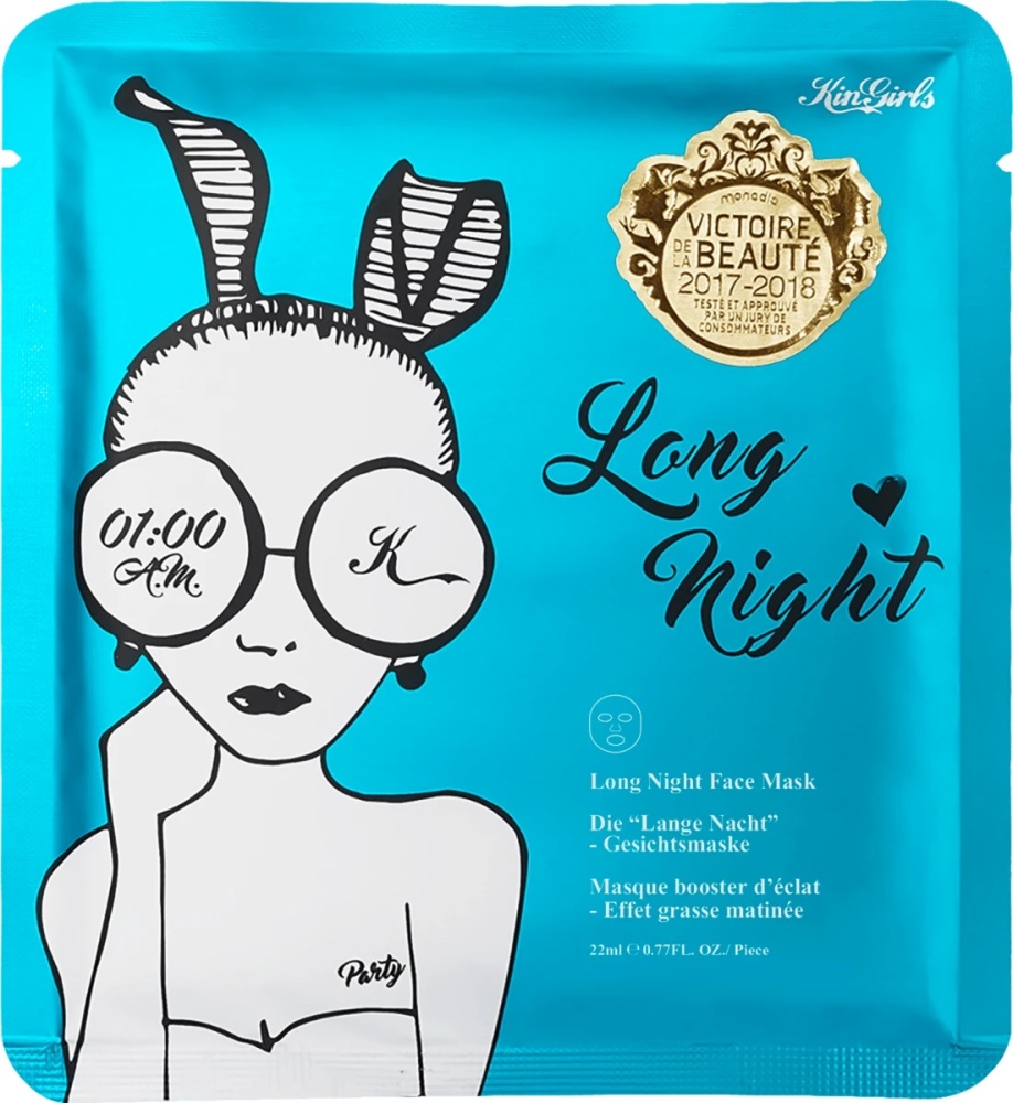 KinGirls Long Night Textilní pleťová maska