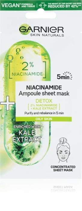 Garnier Skin Naturals Niacinamide Detox Ampoule Sheet Mask