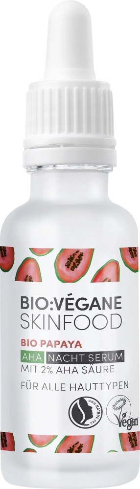 BIO VÉGANE Bio Papaya 2% AHA Noční pleťové sérum