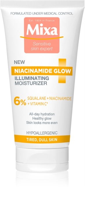 Mixa Niacinamide Glow Rozjasňující denní pleťový krém
