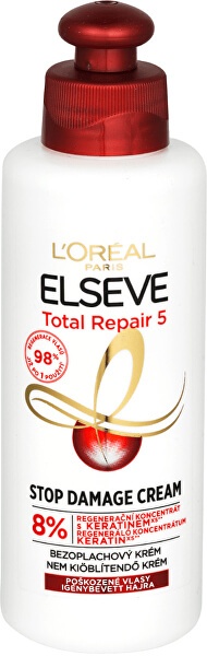 L'Oréal Paris Elseve Total Repair 5 Stop Damage Bezoplachový krém na vlasy