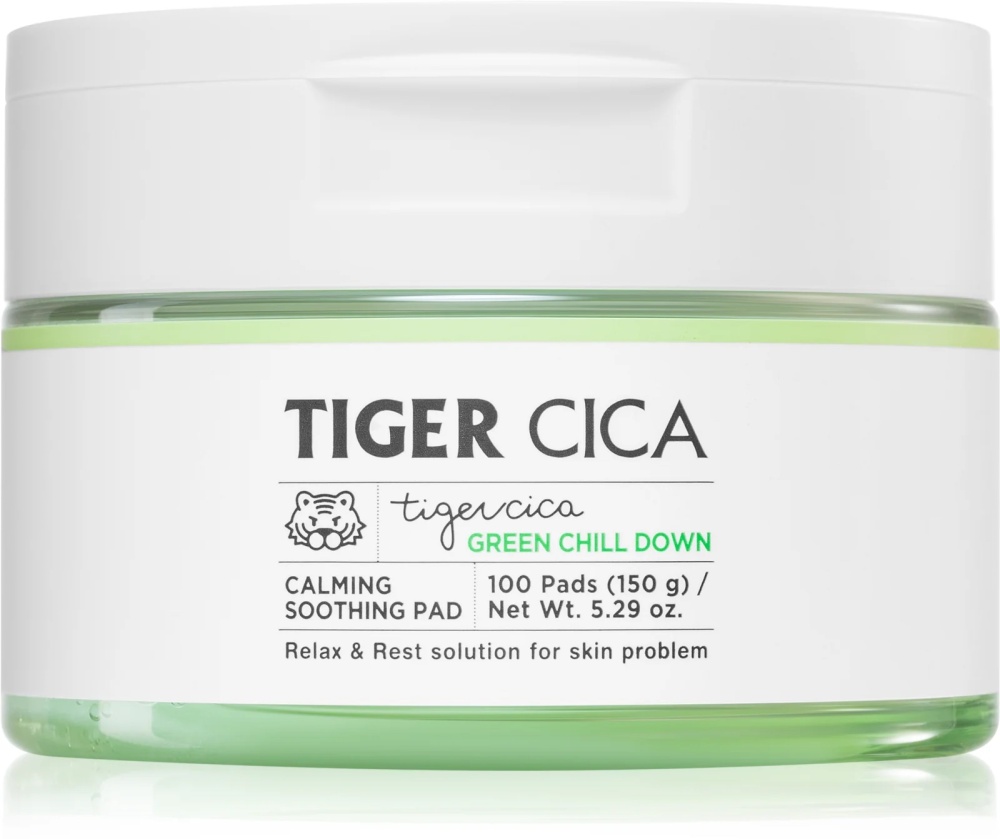 It´s Skin Tiger Cica Green Chill Down Tampony pro exfoliaci