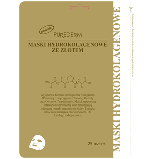 PUREDERM Hydrokolagenové masky se zlatem
