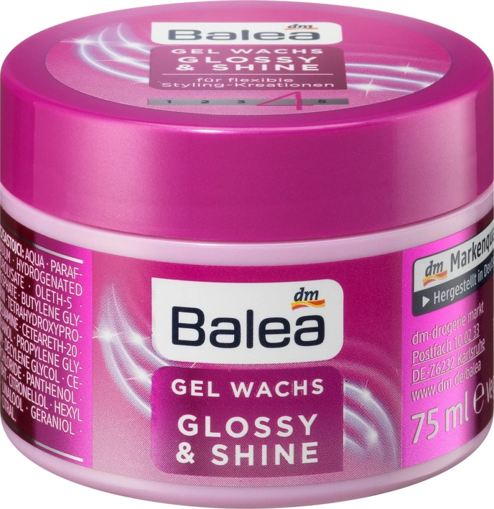 Balea Glossy Shine Gelový vosk na styling vlasů
