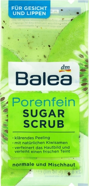 Balea peelingová pleťová maska Porenfein Sugar Scrub