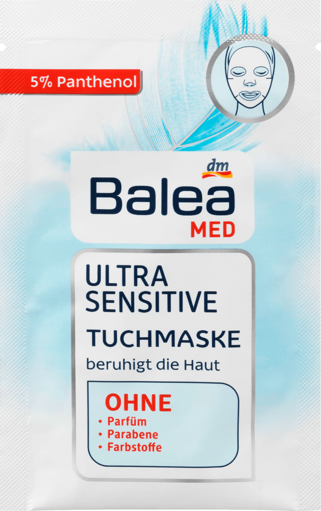 Balea MED textilní pleťová maska Ultra Sensitive