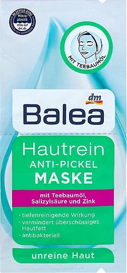 Balea pleťová maska proti akné Hautrein