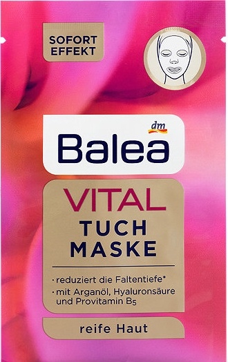 Balea textilní pleťová maska VITAL