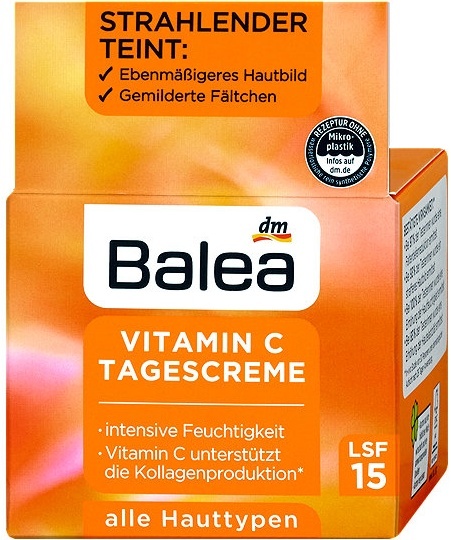 Balea denní pleťový krém Vitamin C s SPF 15
