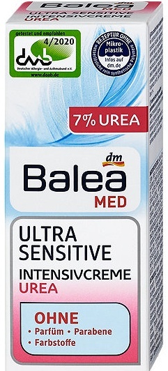 Balea MED intenzivní pleťový krém Ultra Sensitive Urea