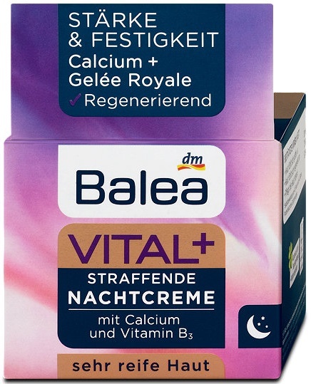 Balea zpevňující noční pleťový krém Vital+