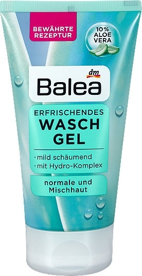 Balea osvěžující čistící pleťový gel s 10% Aloe vera