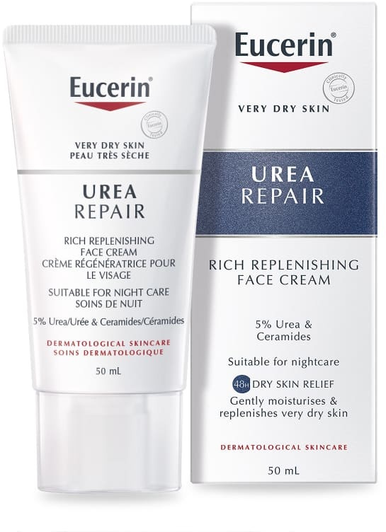 Eucerin Dry Skin Replenishing Face Cream Night 5% Urea