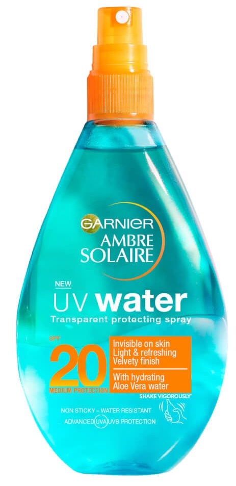 Garnier Ambre Solaire UV Water Clear Sun Cream Spray SPF20