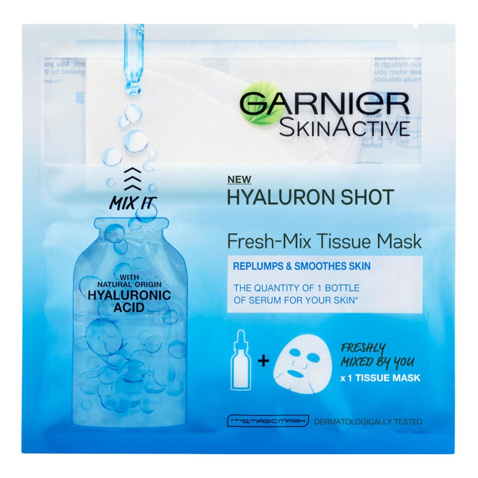 Garnier Fresh-Mix Replumping Face Sheet Shot Mask s Hyaluronic Acid