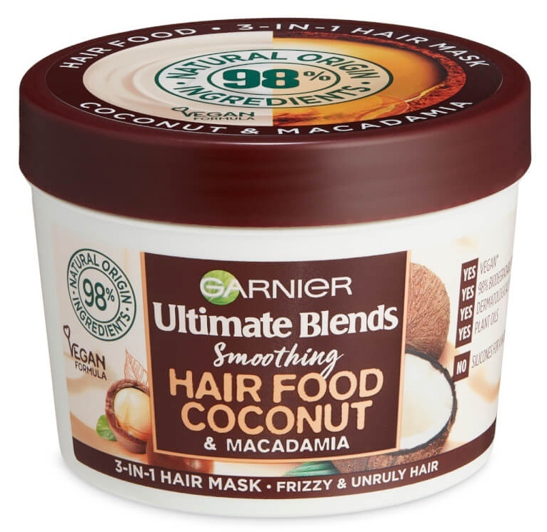 Garnier Ultimate Blends Hair Food Coconut Oil 3-in-1 Frizzy Hair Mask Treatment