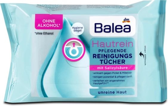 Balea Čistící pleťové utěrky Hautrein