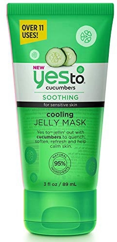 Yes To Cucumbers Cooling Jelly Mask pro Sensitive Skin