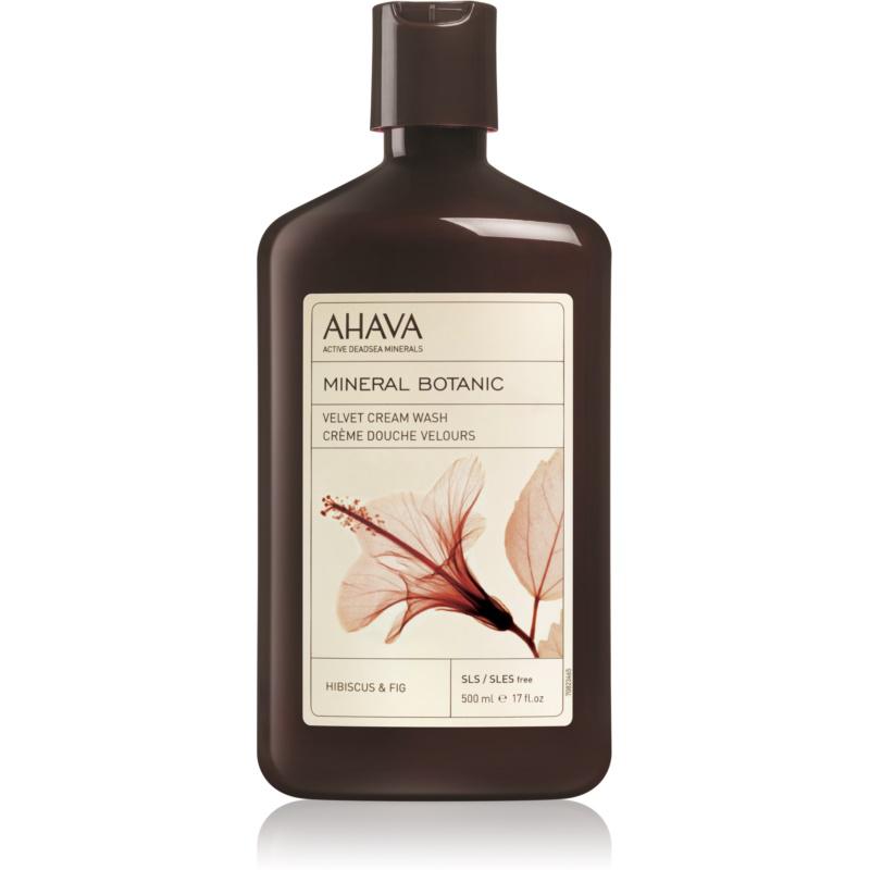 Ahava Mineral Botanic Hibiscus & Fig sametový sprchový krém ibišek a fík