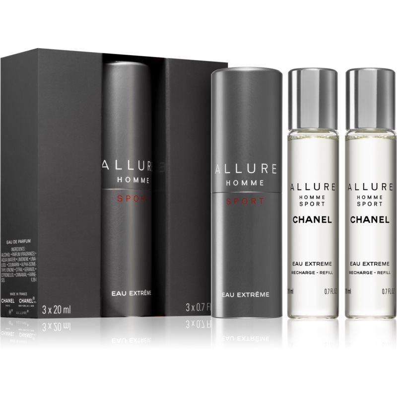 Chanel Allure Homme Sport Eau Extreme toaletní voda (1x plnitelná + 2x náplň) pro muže
