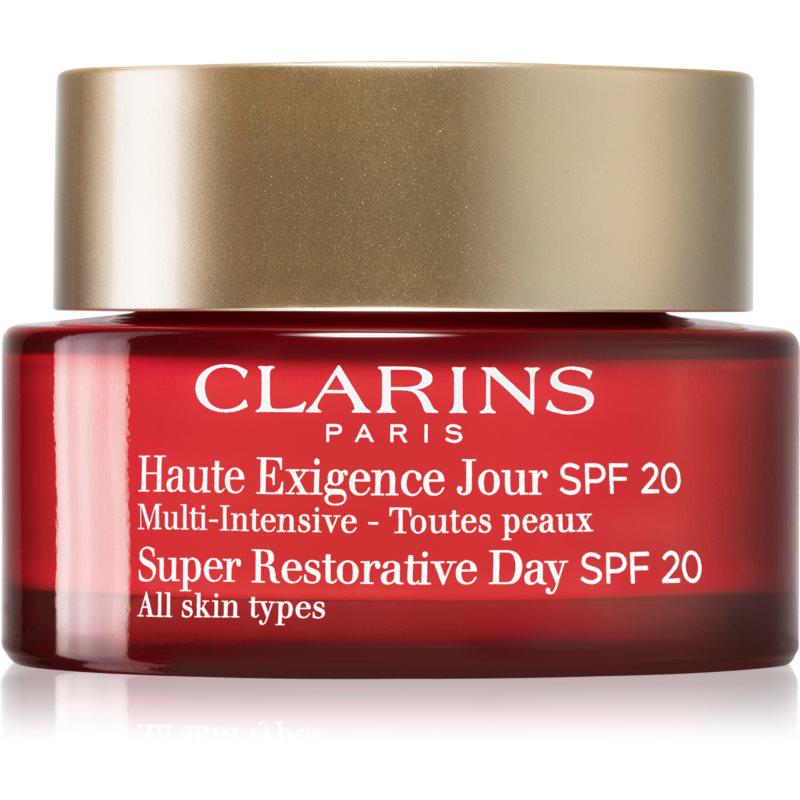 Clarins Super Restorative Day denní liftingový krém proti vráskám pro všechny typy pleti SPF 20