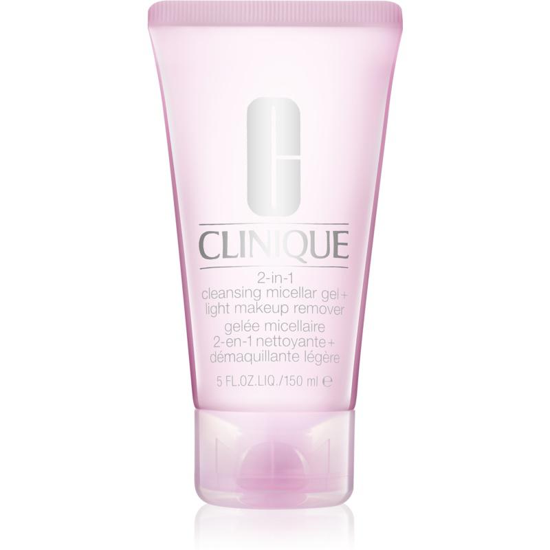 Clinique 2-in-1 Cleansing Micellar Gel + Light Makeup Remover čistící micelární gel