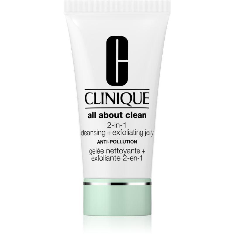 Clinique All About Clean 2-in-1 Cleansing + Exfoliating Jelly exfoliační čistící gel