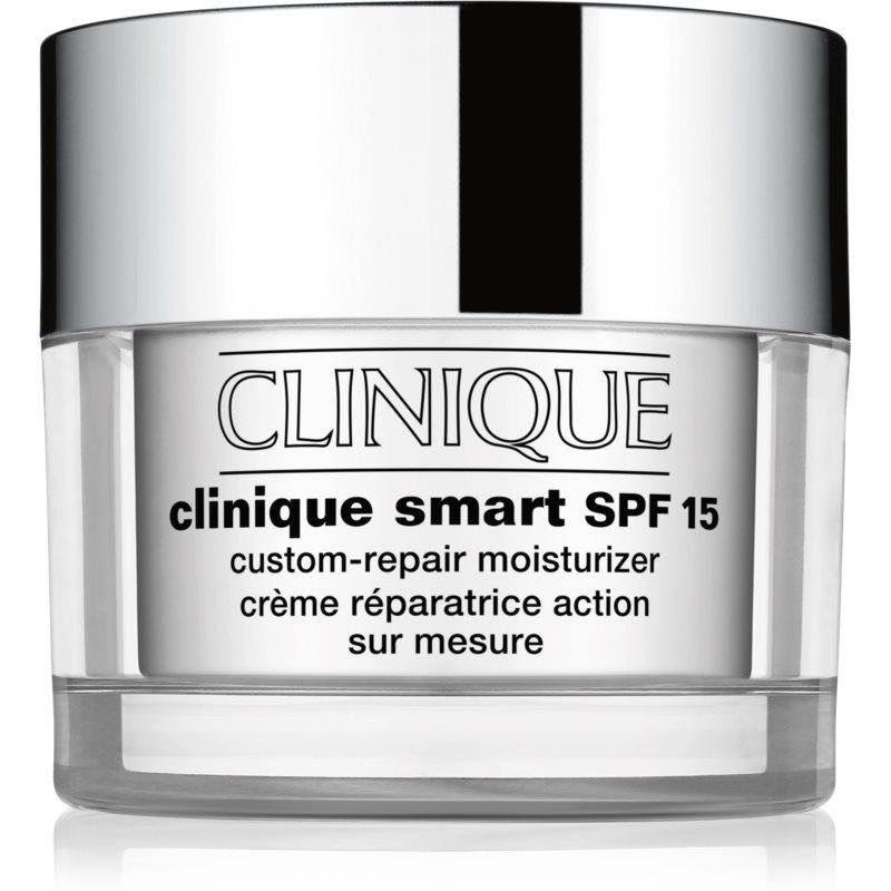 Clinique Clinique Smart™ SPF 15 Custom-Repair Moisturizer denní hydratační krém proti vráskám pro suchou a smíšenou pleť SPF 15
