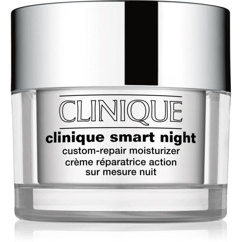 Clinique Smart Night™ Custom-Repair Moisturizer hydratační noční krém proti vráskám pro smíšenou až mastnou pleť