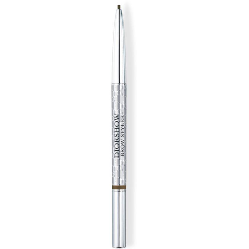 DIOR Diorshow Brow Styler tužka na obočí s kartáčkem odstín 002 Universal Dark Brown