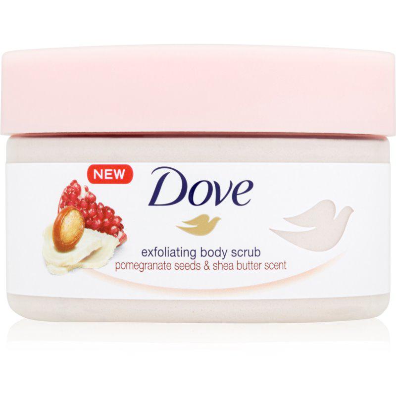 Dove Exfoliating Body Scrub Pomegranate Seeds & Shea Butter ošetřující tělový peeling