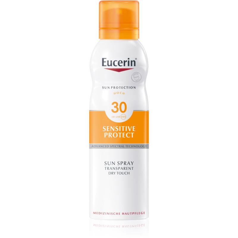 Eucerin Sun Sensitive Protect transparentní mlha na opalování SPF 30