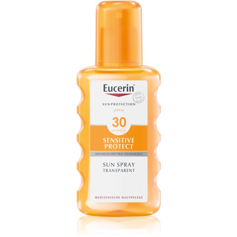 Eucerin Sun Sensitive Protect transparentní sprej na opalování SPF 30