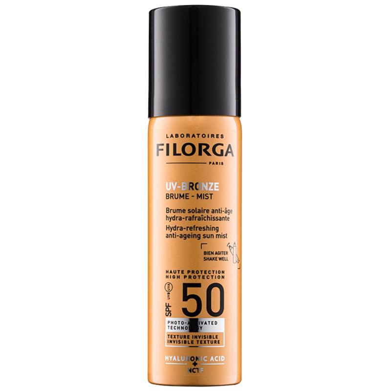 Filorga UV-Bronze ochranná hydratační a osvěžující mlha proti příznakům stárnutí pleti SPF 50