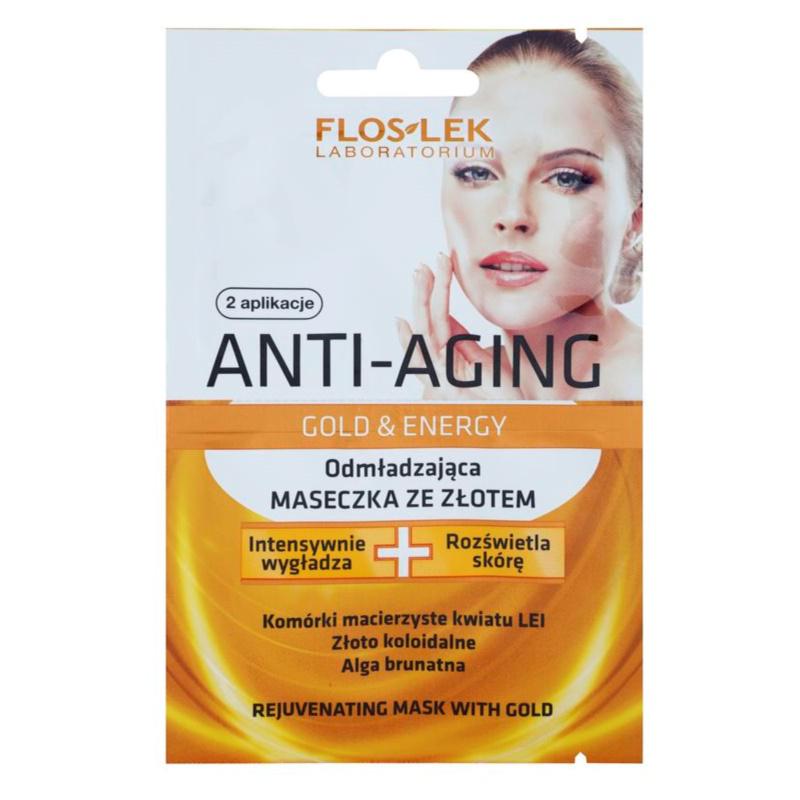 FlosLek Laboratorium Anti-Aging Gold & Energy omlazující maska se zlatem