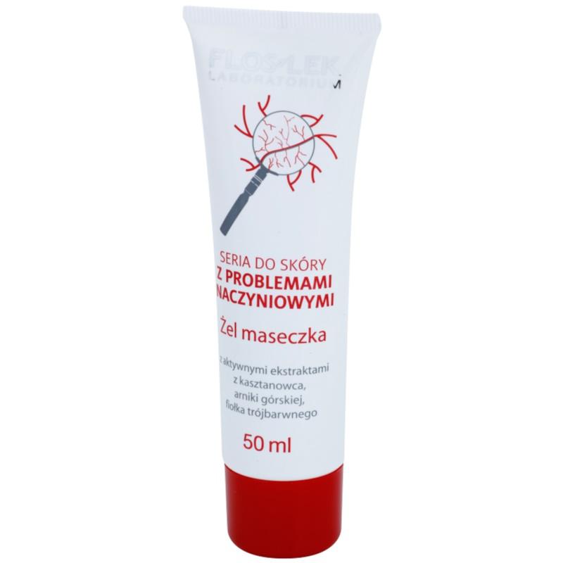 FlosLek Laboratorium Dilated Capillaries noční gelová maska pro redukci zarudnutí