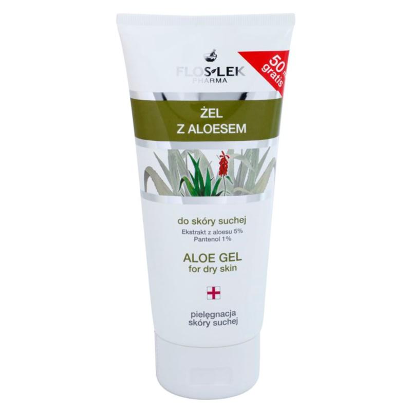 FlosLek Pharma Dry Skin Aloe Vera regenerační gel na obličej a dekolt