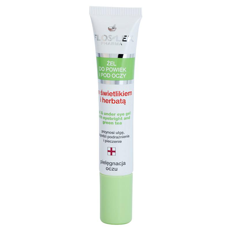 FlosLek Pharma Eye Care gel na oční okolí s očíankou a zeleným čajem