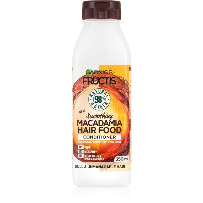 Garnier Fructis Macadamia Hair Food uhlazující kondicionér pro suché a nepoddajné vlasy
