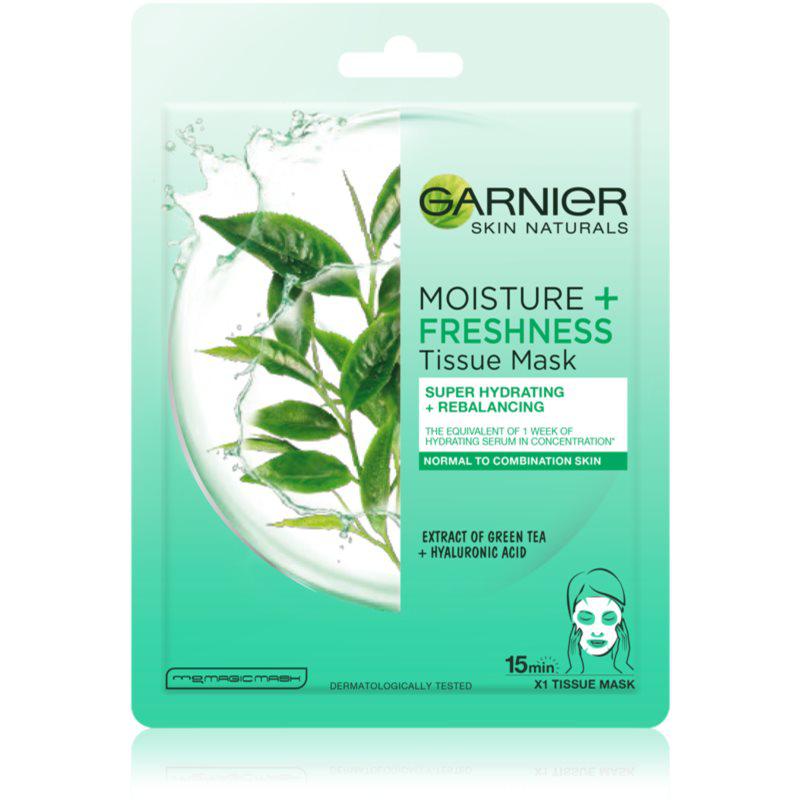 Garnier Skin Naturals Moisture+Freshness super hydratační čistící textilní maska pro normální až smíšenou pleť