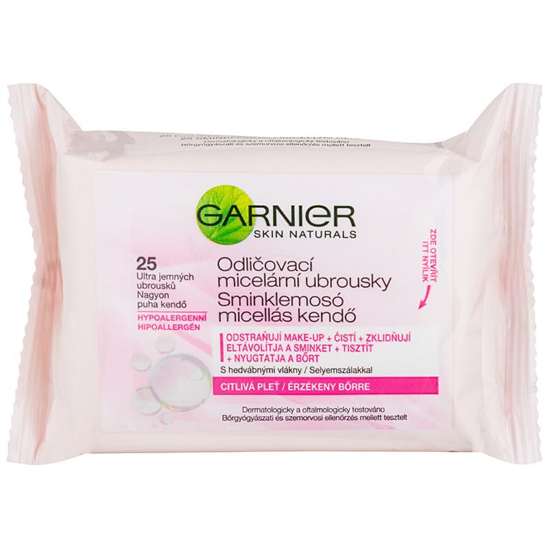 Garnier Skin Naturals odličovací micelární ubrousky pro citlivou pleť