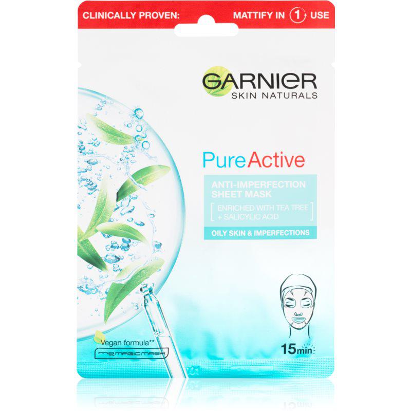 Garnier Skin Naturals Pure Active plátěná maska s čistícím efektem