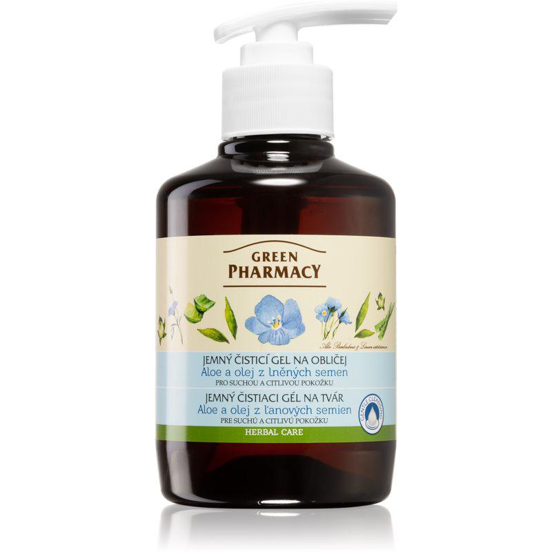 Green Pharmacy Face Care Aloe jemný čistící gel pro citlivou a suchou pleť