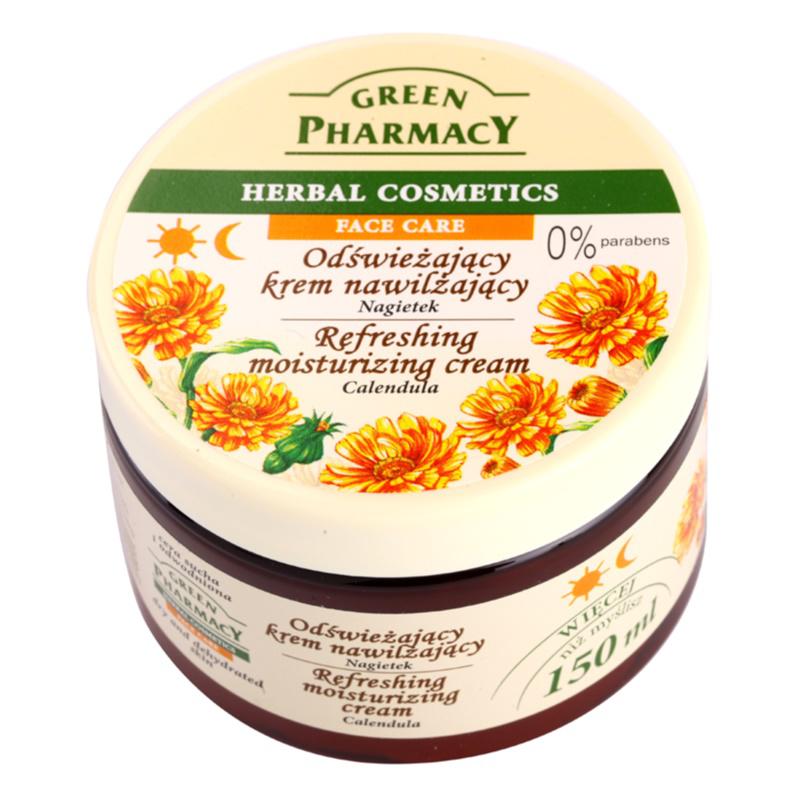 Green Pharmacy Face Care Calendula osvěžující hydratační krém pro dehydratovanou suchou pleť