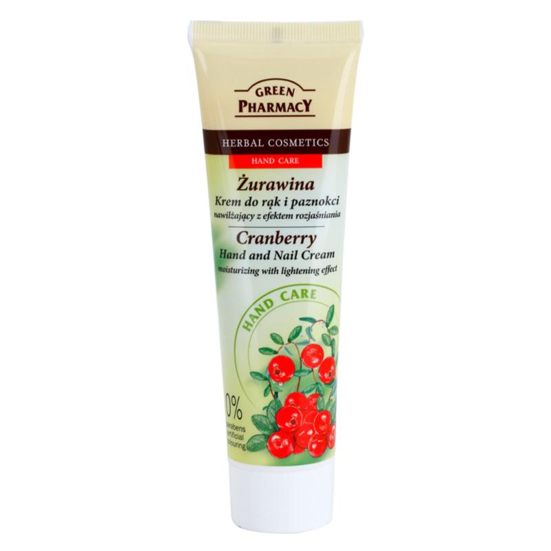 Green Pharmacy Hand Care Cranberry hydratační krém na ruce a nehty s rozjasňujícím účinkem