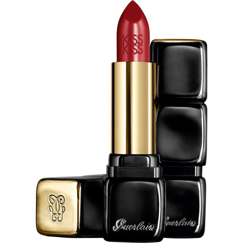 Guerlain KissKiss krémová rtěnka se saténovým finišem odstín 321 Red Passion