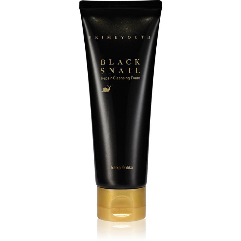 Holika Holika Prime Youth Black Snail čistící pěna s extraktem ze šneka