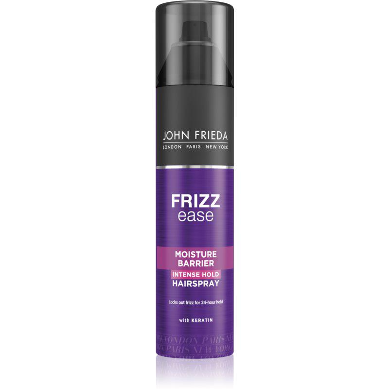 John Frieda Frizz Ease Moisture Barrier lak se silnou fixací pro vlnité vlasy a vlasy po trvalé