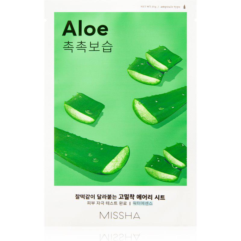 Missha Airy Fit Aloe plátěná maska s hydratačním a zklidňujícím účinkem